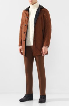 Мужские замшевые ботинки TOD’S темно-серого цвета, арт. XXM45A00D82RE0 | Фото 2 (Подошва: Плоская; Мужское Кросс-КТ: Дезерты-обувь, зимние ботинки; Статус проверки: Проверена категория; Материал внешний: Замша, Натуральная кожа; Материал утеплителя: Натуральный мех; Драгоценные камни: Проставлено; Материал сплава: Проставлено)