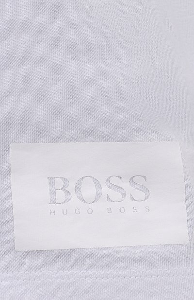 Хлопковая футболка BOSS белого цвета по цене 10900 руб., арт. 50454553, фото 5 Хлопковая футболка BOSS, арт. 50454553, фото 5