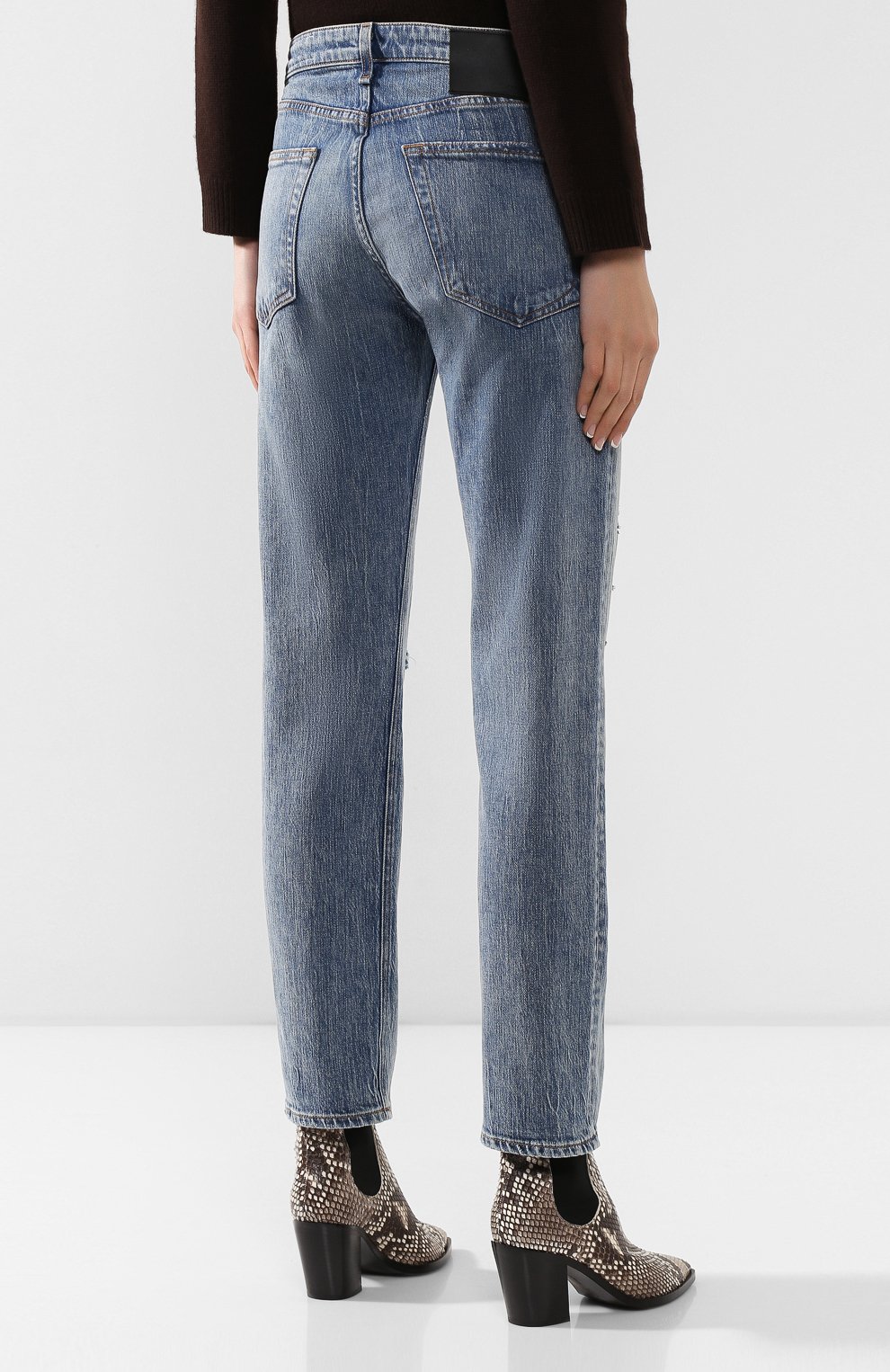Джинсы RAG AND BONE синего цвета по цене 29350 руб., арт. WDD19F2532I9NS, фото 4 Джинсы RAG AND BONE, арт. WDD19F2532I9NS, фото 4