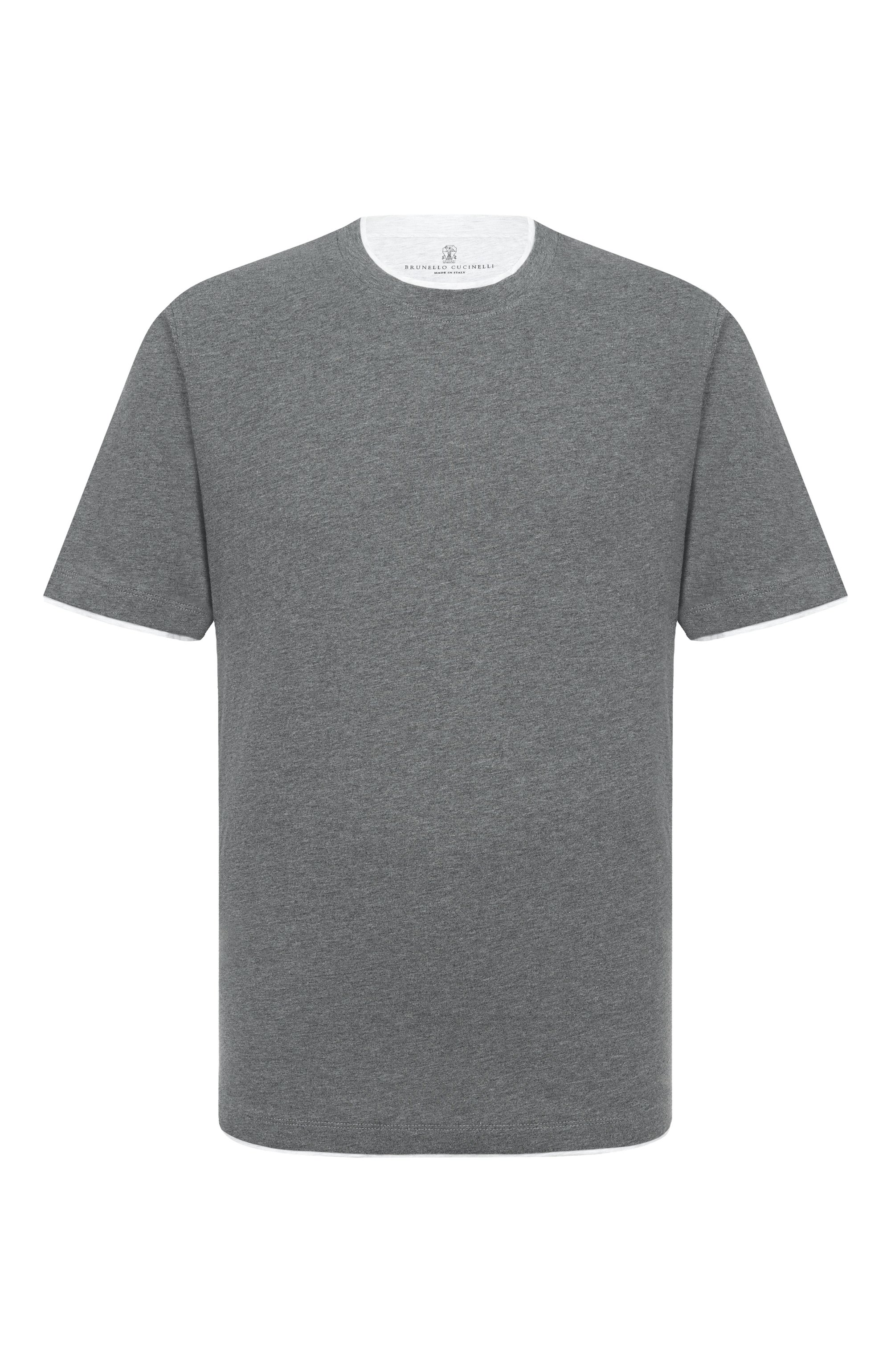 Хлопковая футболка BRUNELLO CUCINELLI, арт. M0B137427, фото 1