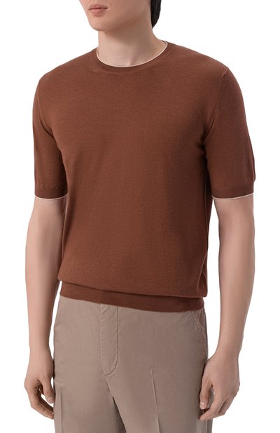 Джемпер из кашемира и шелка FEDELI, арт. MU0L5718B/CASMERE SETA BIC, фото 3