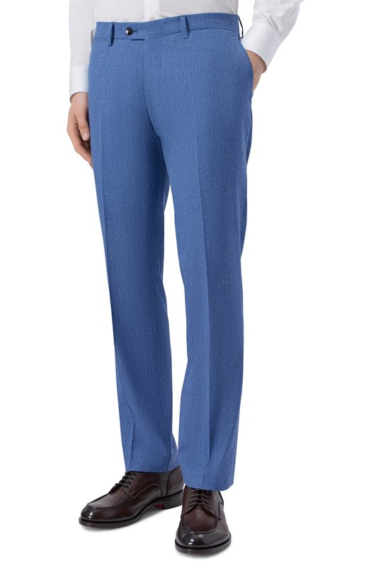 Брюки из шерсти и хлопка Andrea Campagna SC/1/GB1866 Синий  SC/1/GB1866 Фото 3