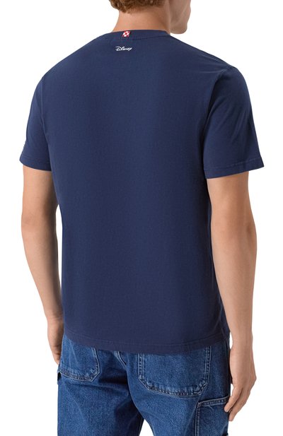Хлопковая футболка MC2 SAINT BARTH темно-синего цвета по цене 10750 руб., арт. STBM TSHIRT MAN/02613H, фото 4 Хлопковая футболка MC2 SAINT BARTH, арт. STBM TSHIRT MAN/02613H, фото 4