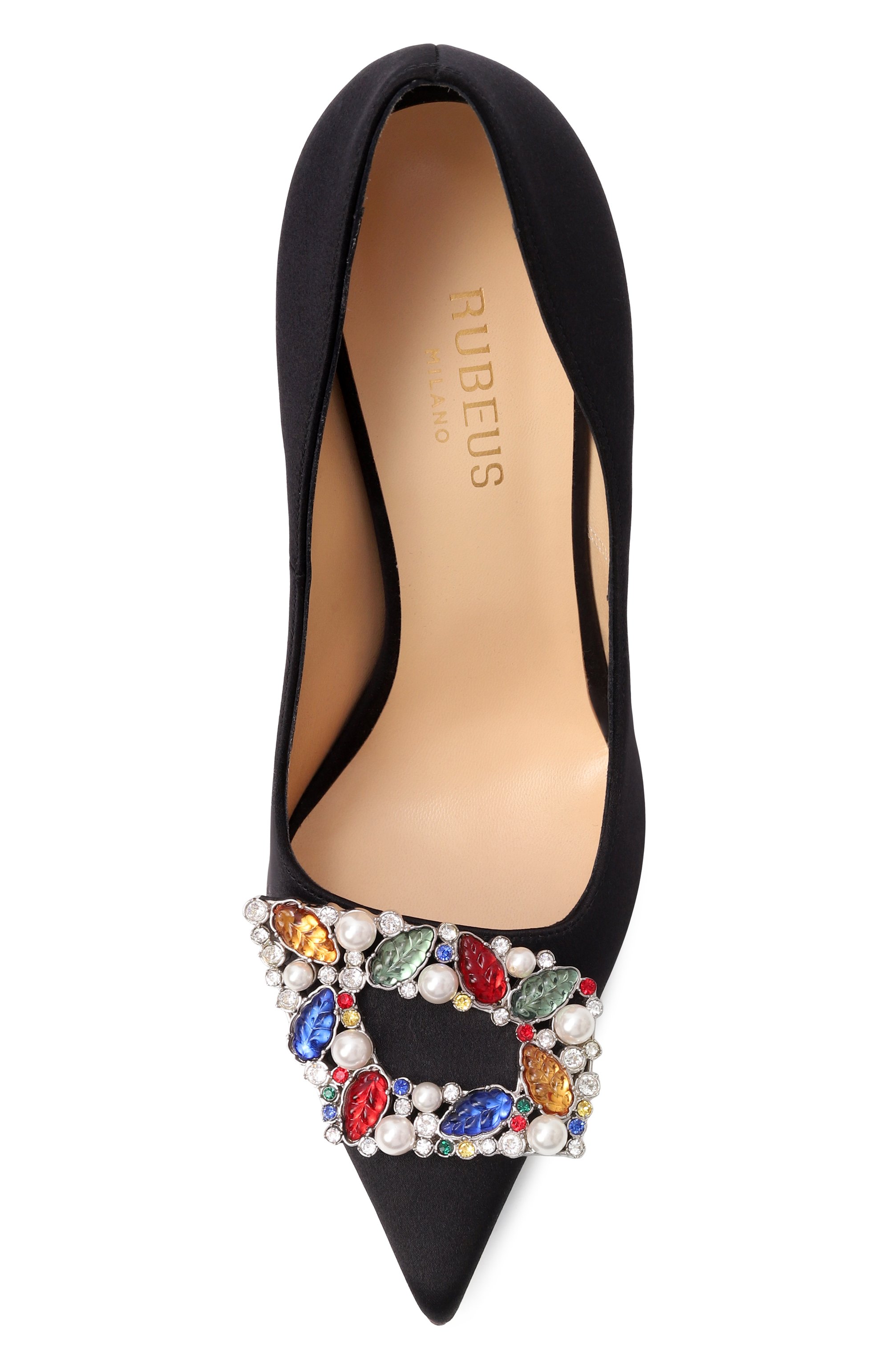 Текстильные туфли decollete tutti frutti 105 RUBEUS MILANO, арт. DEC0LLETE TUTTI FRUTTI 105/SILK, фото 6