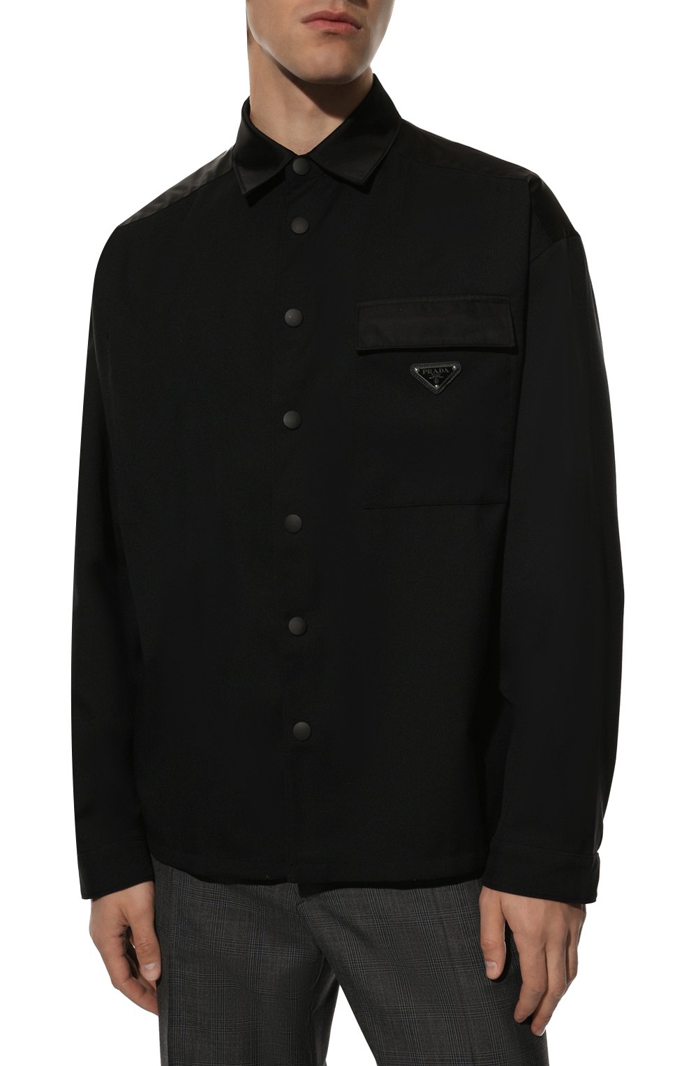 Шерстяная рубашка PRADA, арт. SC610-1XMB-F0002-221, фото 3