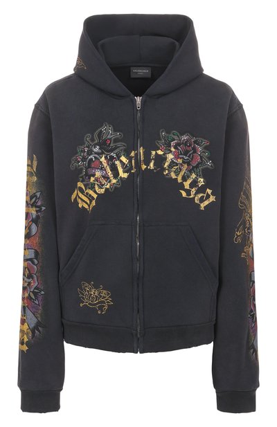 Женский хлопковая толстовка BALENCIAGA, арт. 811611/TRVS3