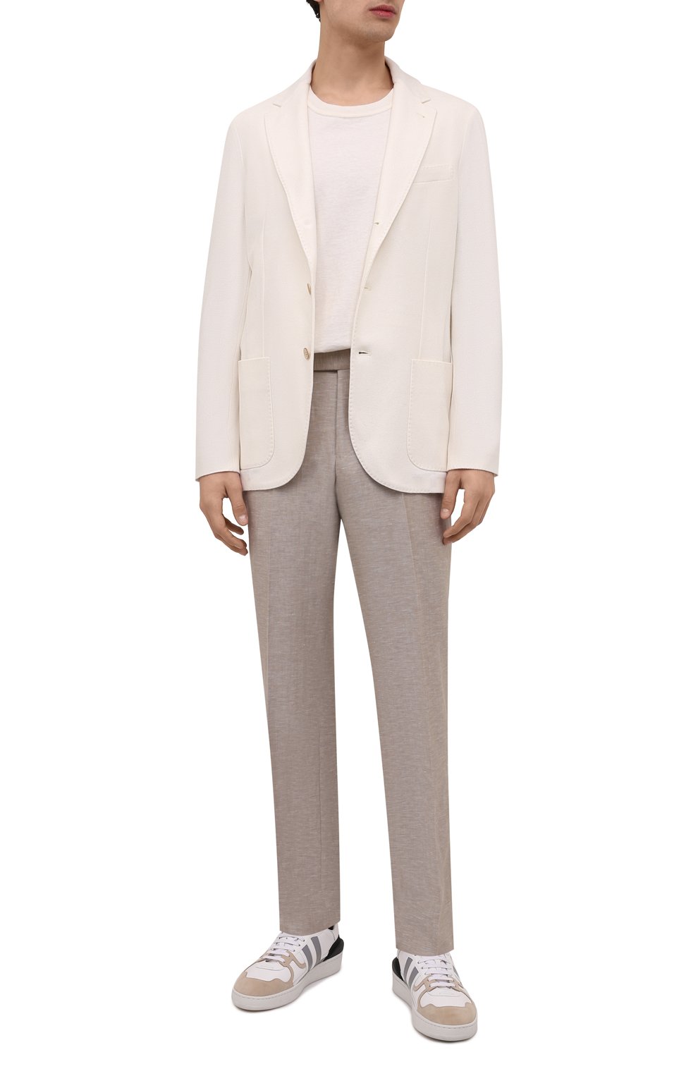 Брюки из шерсти и льна ZEGNA, арт. 318F00/75TB12, фото 2