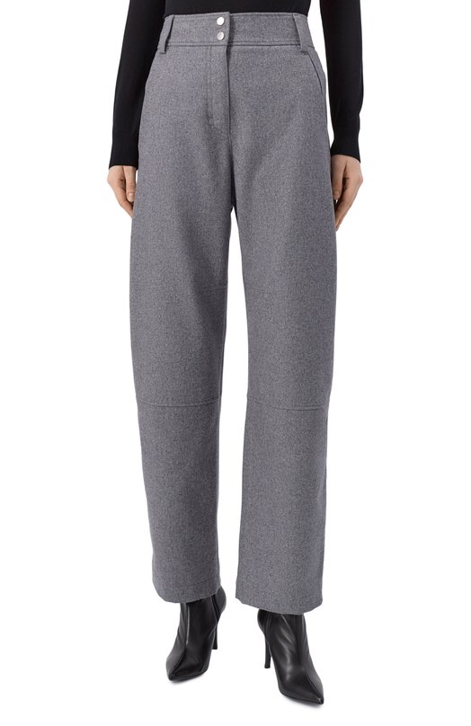 Брюки из шерсти и лиоцелла BOSS 50548109 Серый  50548109 Фото 3