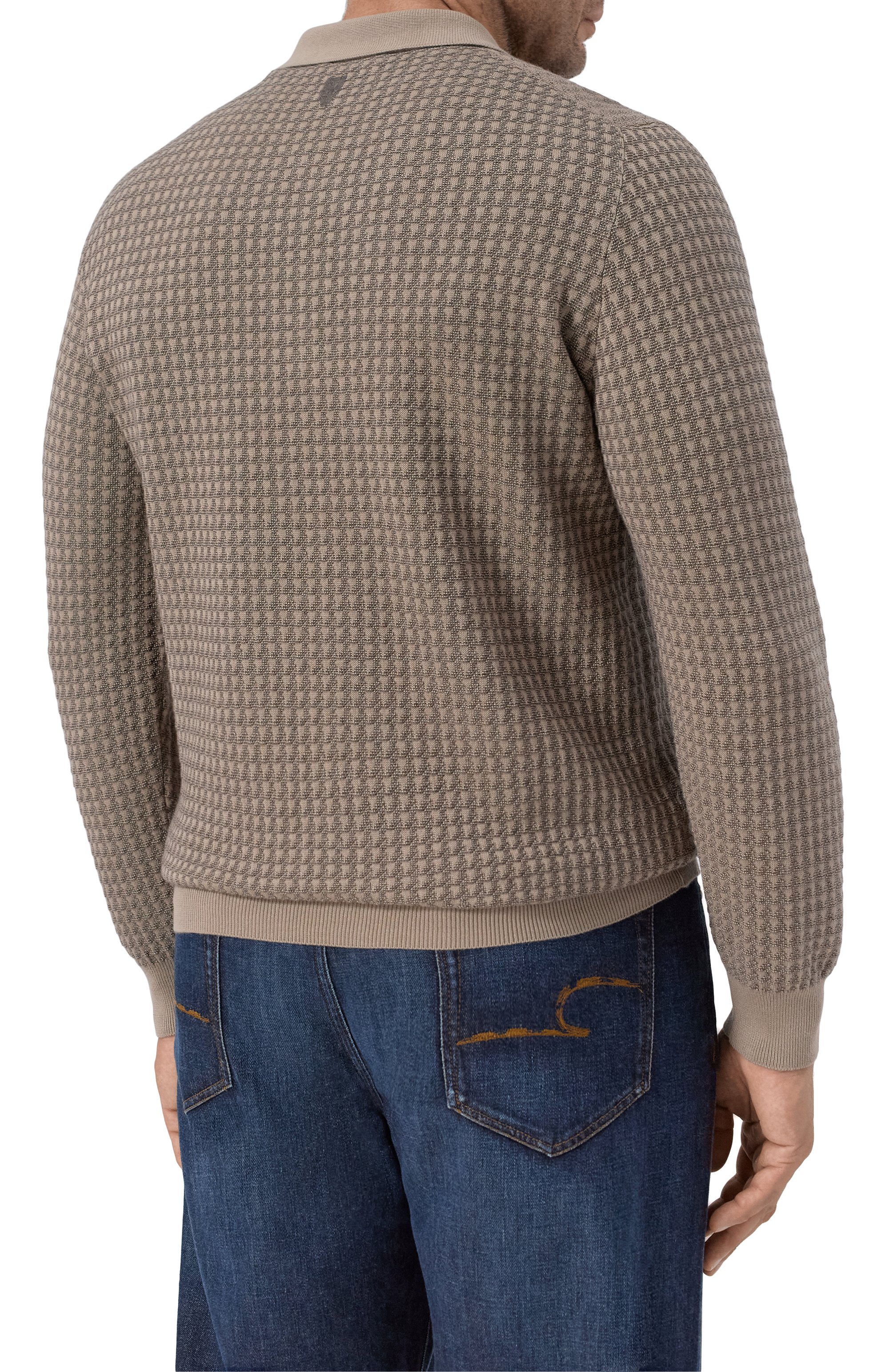 Поло из шерсти и хлопка CANALI, арт. C1149/MK02363, фото 4