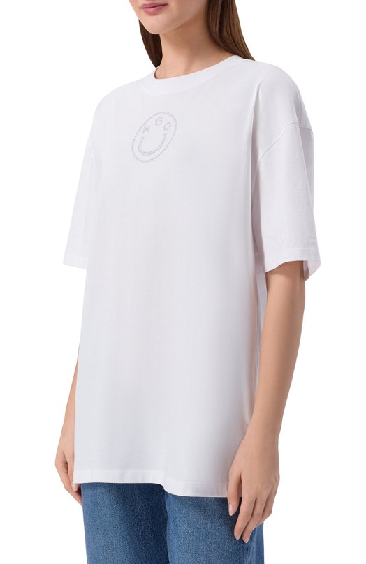 Хлопковая футболка HUGO Blue 50554940 Белый  50554940 Фото 3