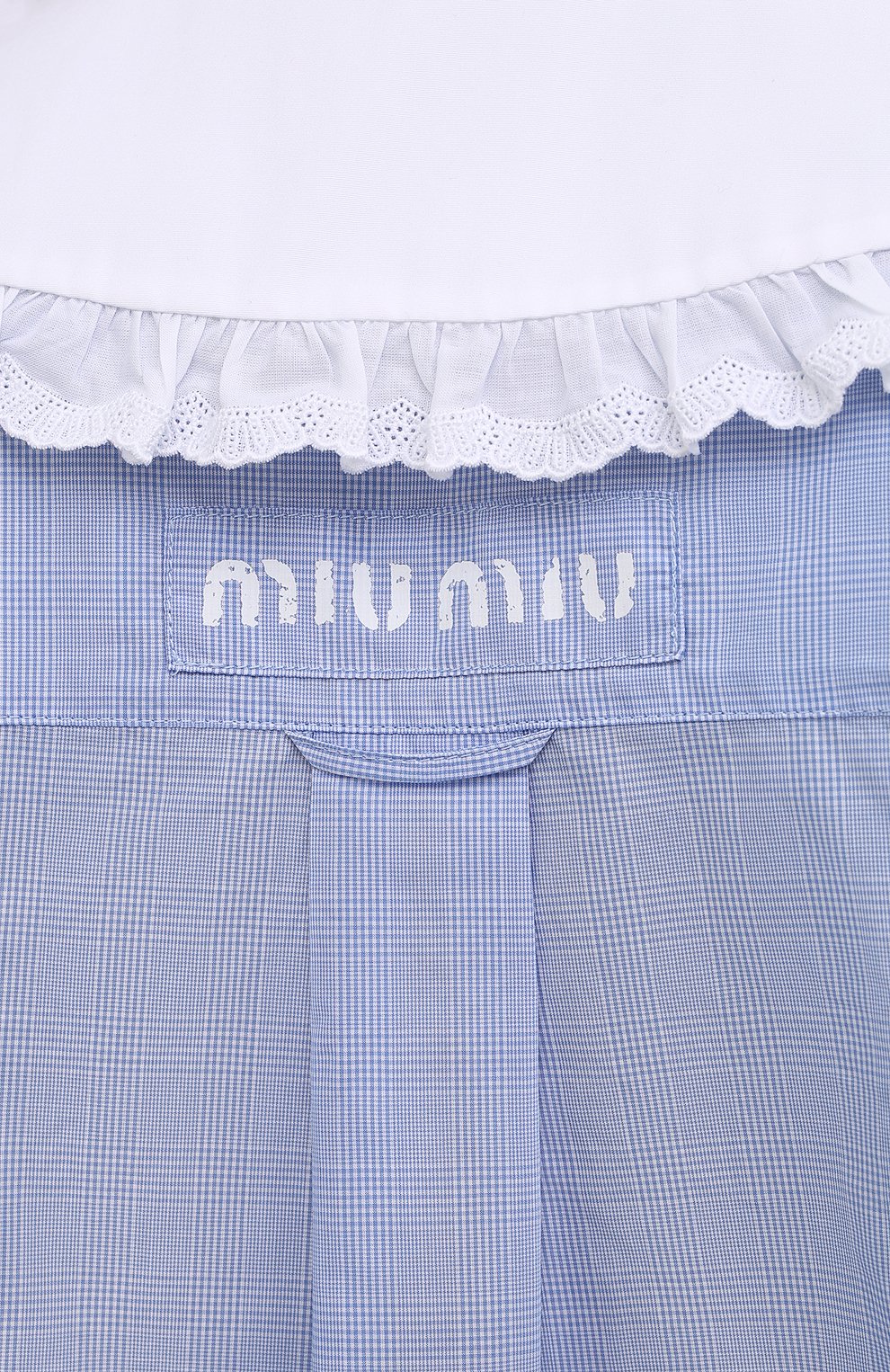 Хлопковая рубашка MIU MIU, арт. MK1570-1SCC-F0012, фото 6