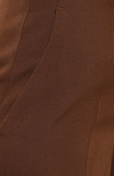 Шерстяные брюки VICTORIA BECKHAM коричневого цвета по цене 85550 руб., арт. 1220WTR001258B, фото 5 Шерстяные брюки VICTORIA BECKHAM, арт. 1220WTR001258B, фото 5