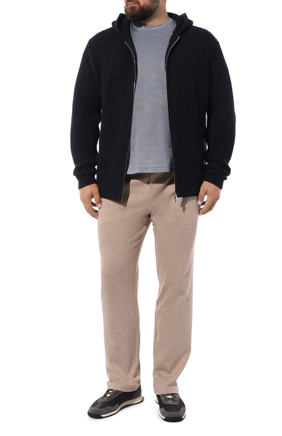 Кардиган из шерсти и кашемира CORTIGIANI темно-синего цвета по цене 84050 руб., арт. 619357, фото 2 Кардиган из шерсти и кашемира CORTIGIANI, арт. 619357, фото 2