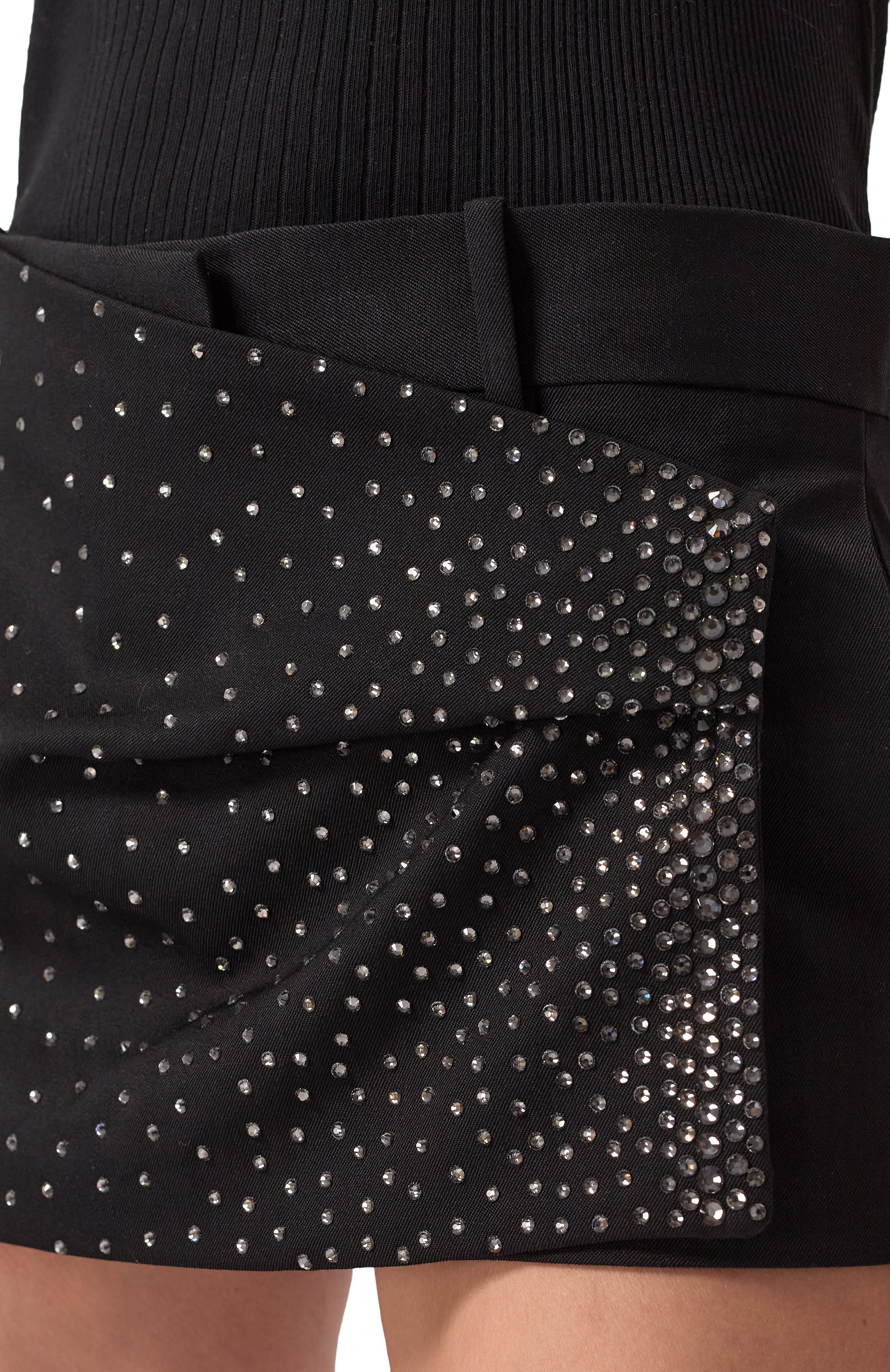 Шерстяная юбка-шорты THE ATTICO, арт. 250WCQ00001/WWW046TS, фото 5