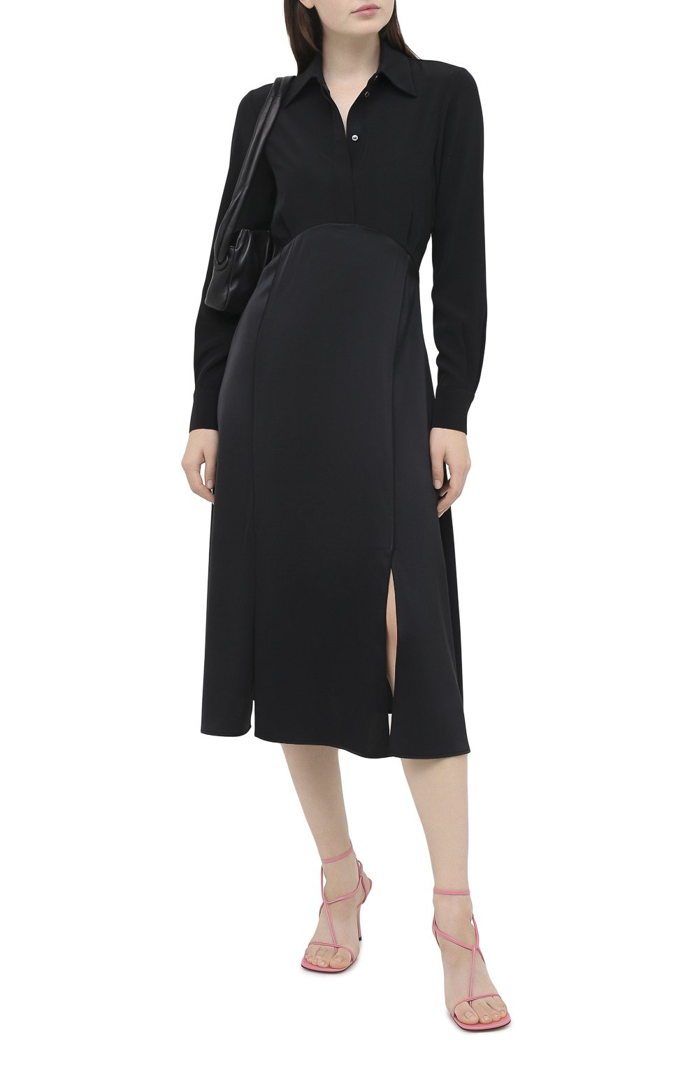 Платье VICTORIA, VICTORIA BECKHAM черного цвета по цене 44900 руб., арт. 2320WDR001665B, фото 2 Платье VICTORIA, VICTORIA BECKHAM, арт. 2320WDR001665B, фото 2