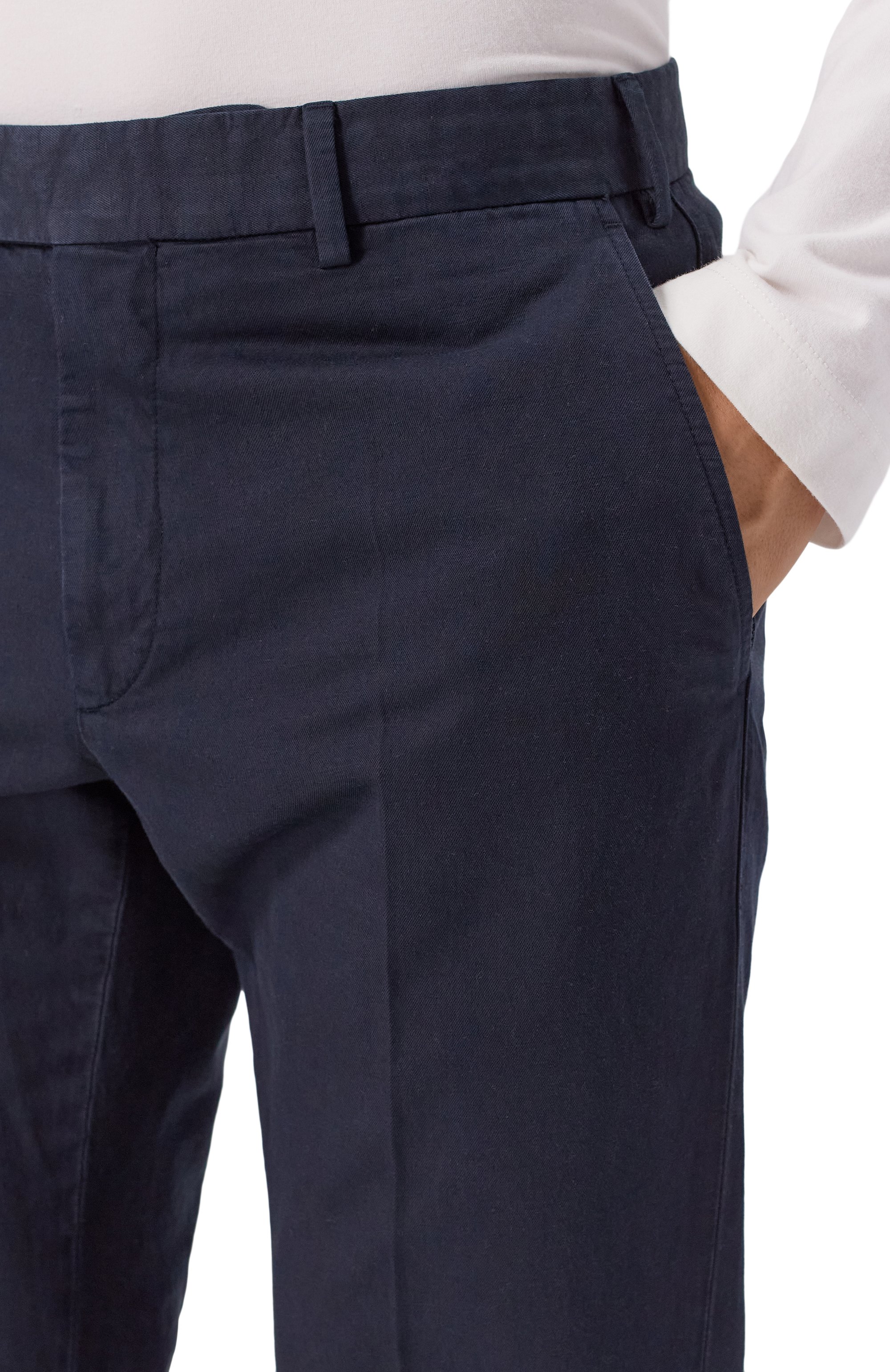 Брюки из хлопка и льна ZEGNA, арт. TR10/UBI37A5, фото 5