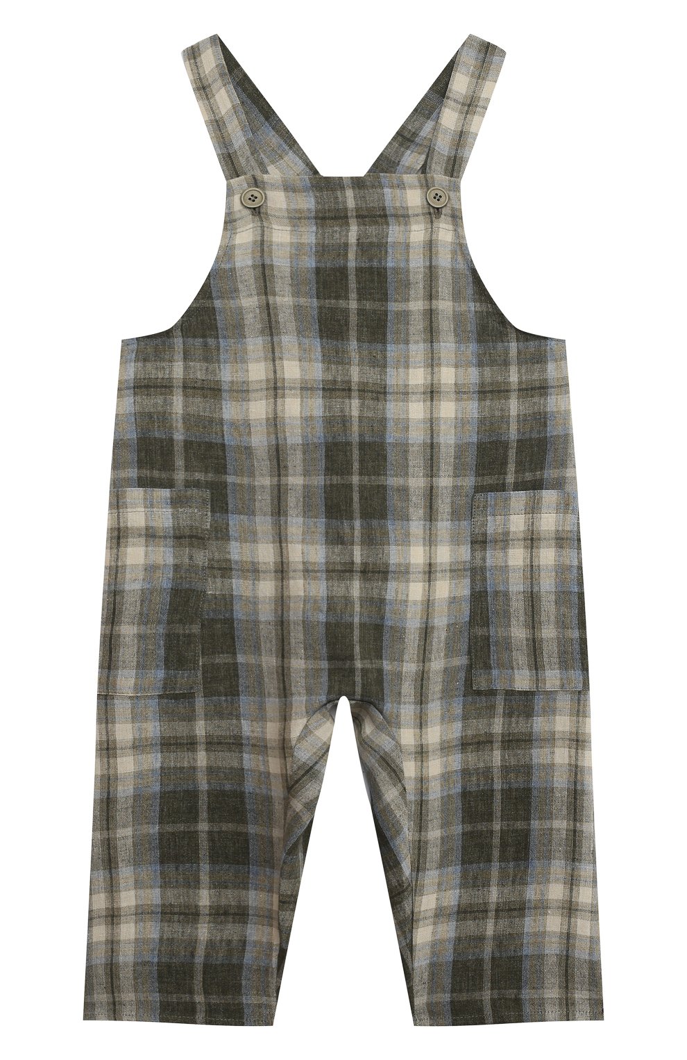 Комплект из комбинезона и футболки IL GUFO хаки цвета по цене 15300 руб., арт. P23DP360L3019/36M, фото 2 Комплект из комбинезона и футболки IL GUFO, арт. P23DP360L3019/36M, фото 2