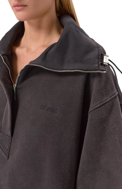 Хлопковый анорак THE ATTICO черного цвета по цене 92850 руб., арт. 260WCB00091/JJF003AA, фото 5 Хлопковый анорак THE ATTICO, арт. 260WCB00091/JJF003AA, фото 5