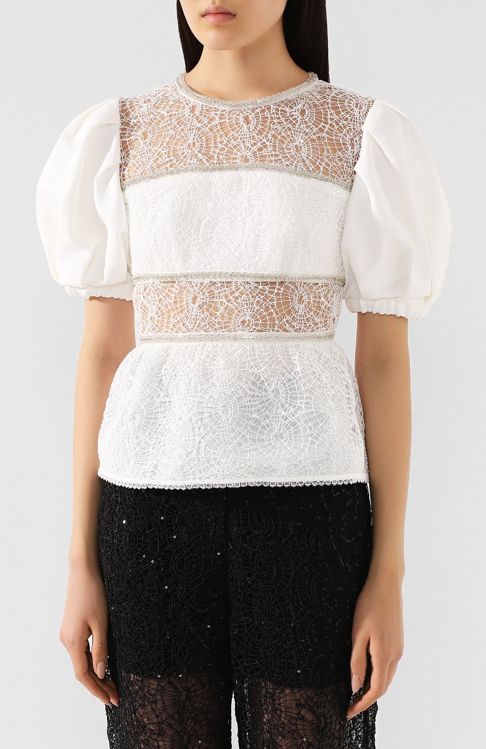 Кружевной топ SELF-PORTRAIT, арт. RS20-133W, фото 3