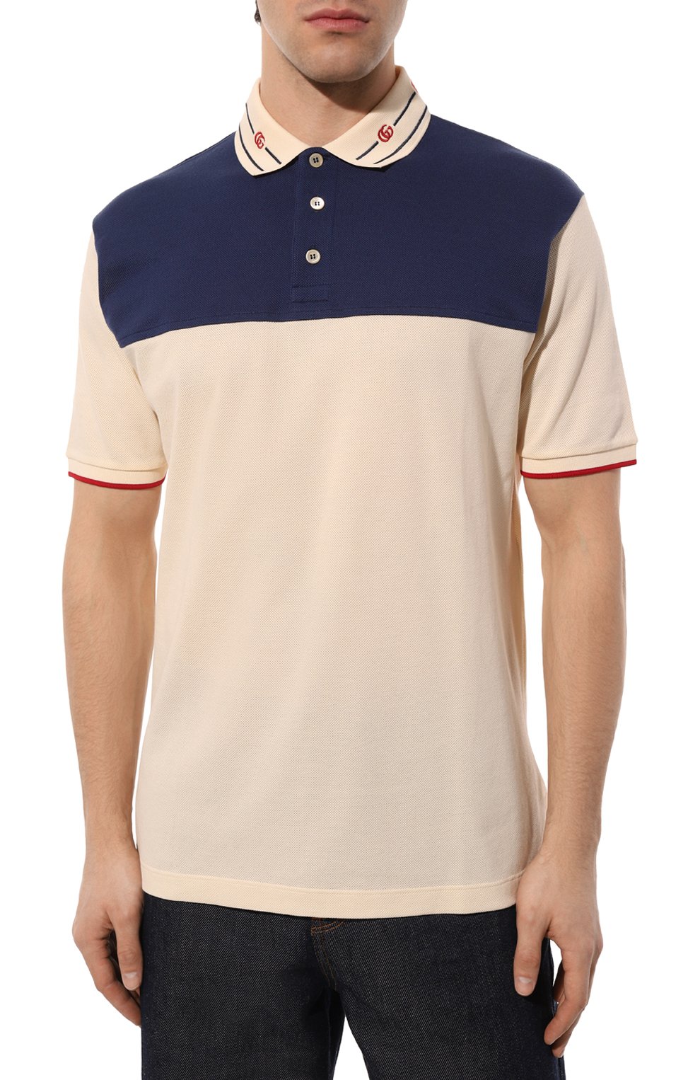 Хлопковое поло GUCCI, арт. 645259 XJC6J, фото 3