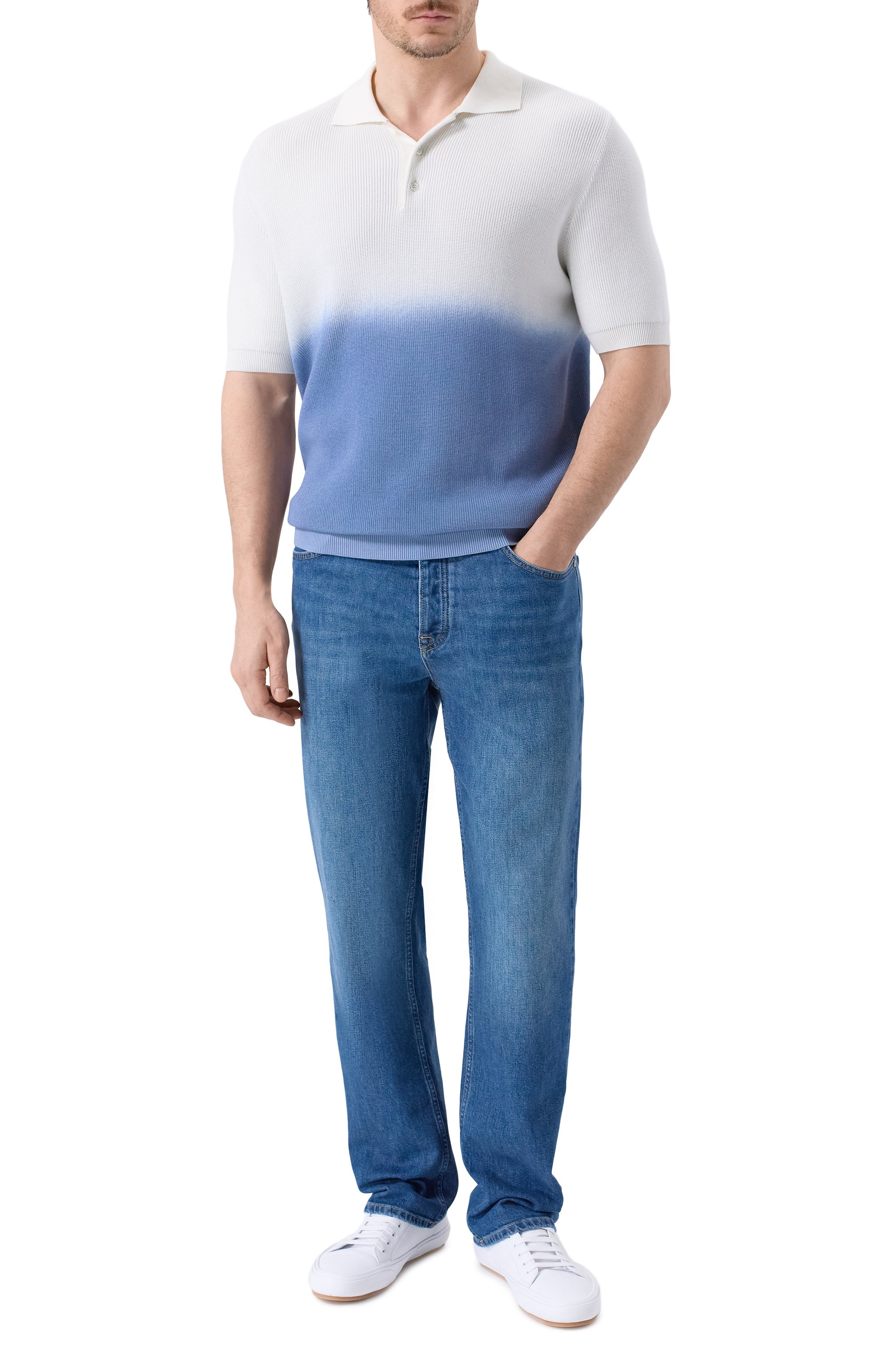 Поло из хлопка и шелка MVST, арт. M0-M25.2MM.K401, фото 2