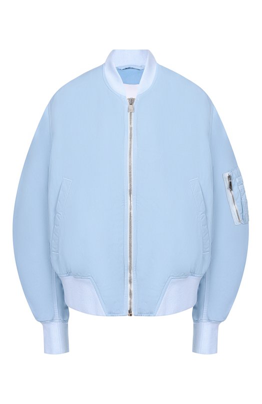 Утепленный бомбер The Attico 260WCB00070/PAA1120D Голубой 260WCB00070/PAA1120D