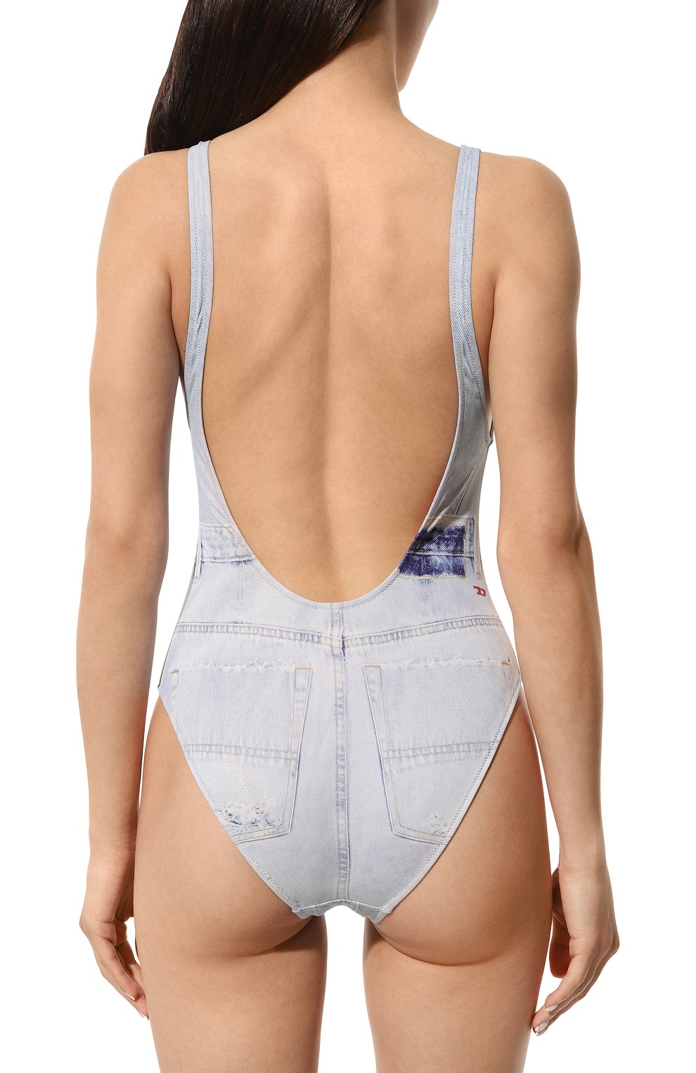 Слитный купальник DIESEL голубого цвета по цене 20650 руб., арт. A04117/0CJAV, фото 3 Слитный купальник DIESEL, арт. A04117/0CJAV, фото 3