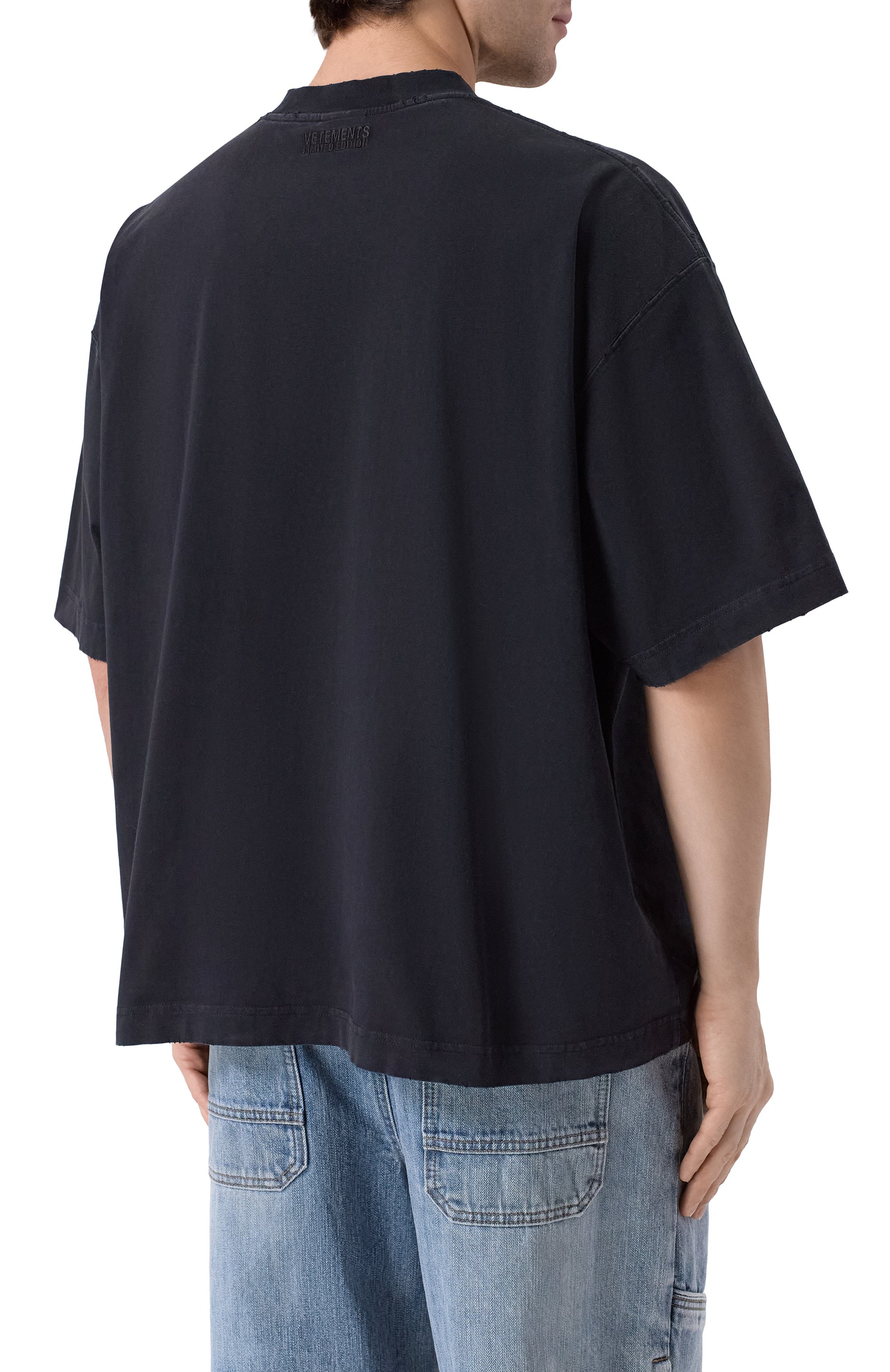 Хлопковая футболка VETEMENTS, арт. ME76TR212BX/1200 LIGHT JERSEY, фото 4