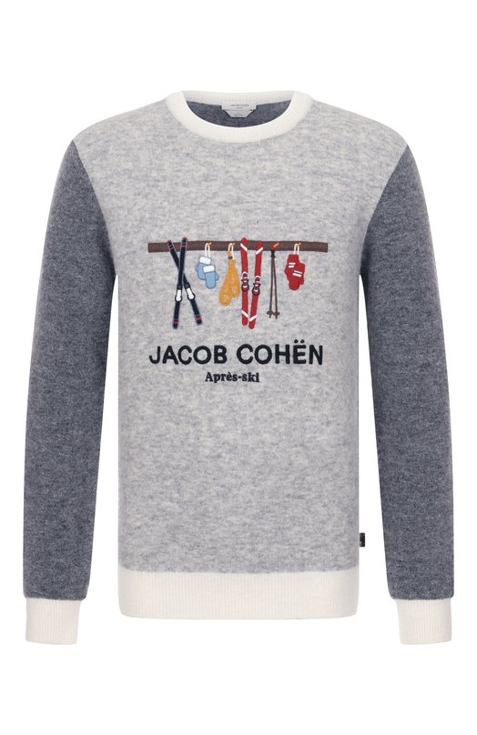 Шерстяной свитер Jacob Cohen JUR_SG012 001 X0017 FL Серый JUR_SG012 001 X0017 FL
