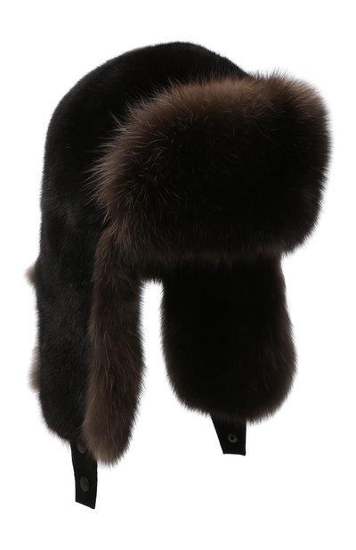 Мужская меховая шапка-ушанка из норки и соболя VICTORIA KUSENKOVA, арт. 332803504235