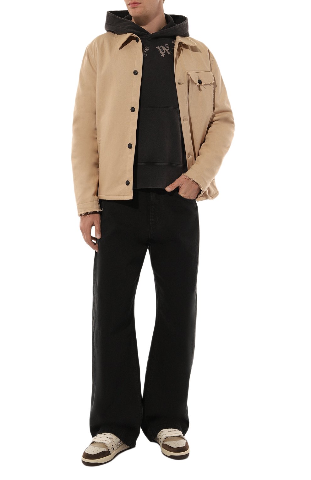 Хлопковое худи PALM ANGELS, арт. PMBB058F24FLE002, фото 2