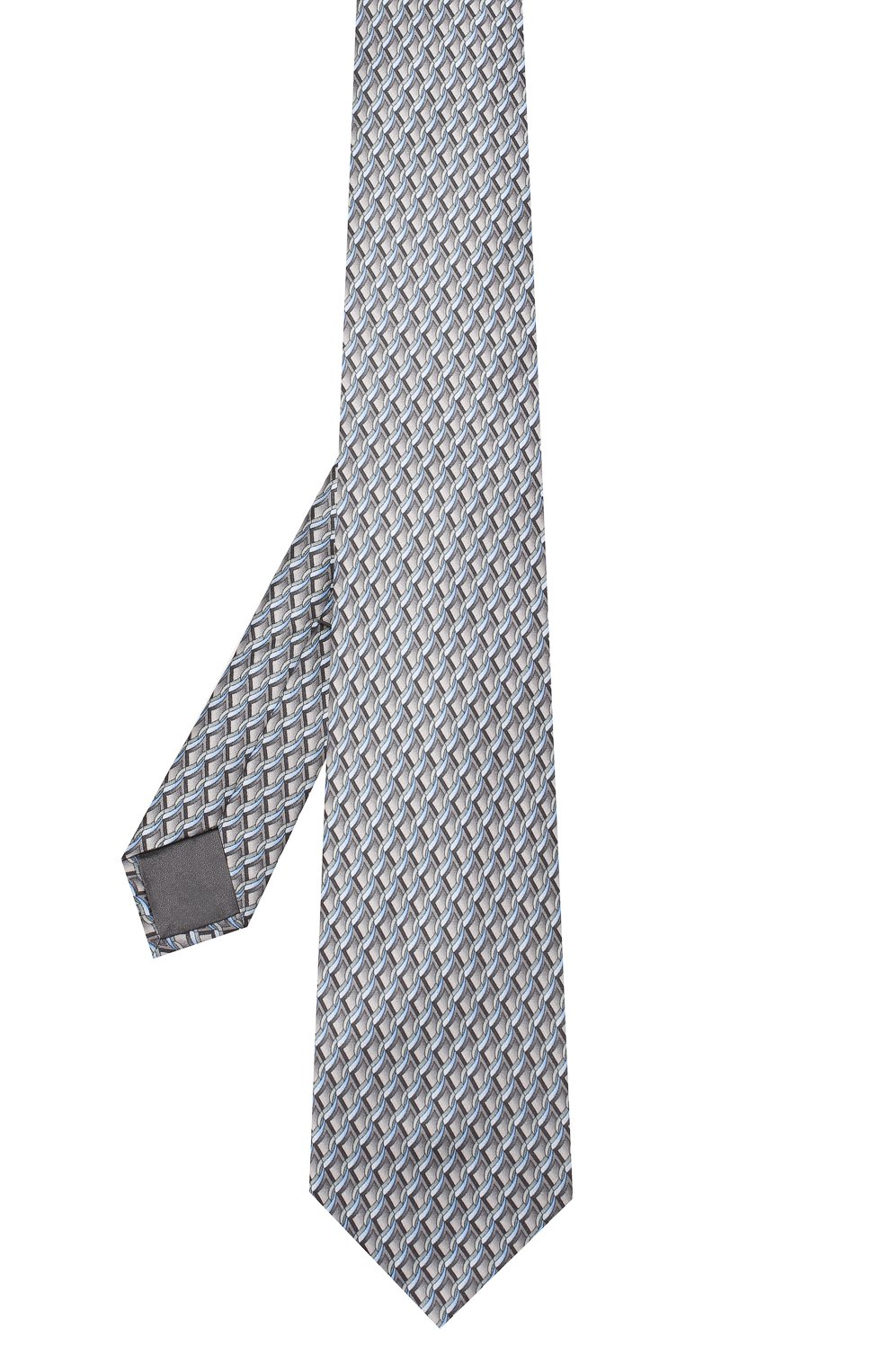 Шелковый галстук ZILLI серого цвета по цене 25800 руб., арт. 50529/TIES, фото 2 Шелковый галстук ZILLI, арт. 50529/TIES, фото 2
