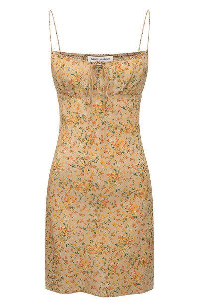 Шелковое платье SAINT LAURENT, арт. 666217/Y5D06, фото 1