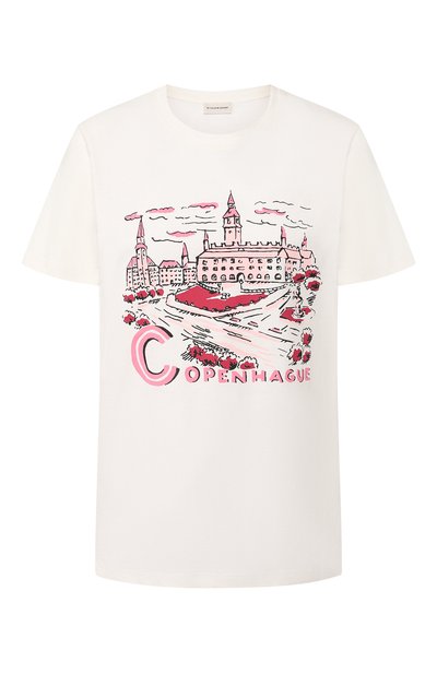 Женская хлопковая футболка BY MALENE BIRGER, арт. Q67929002/SUDDIA