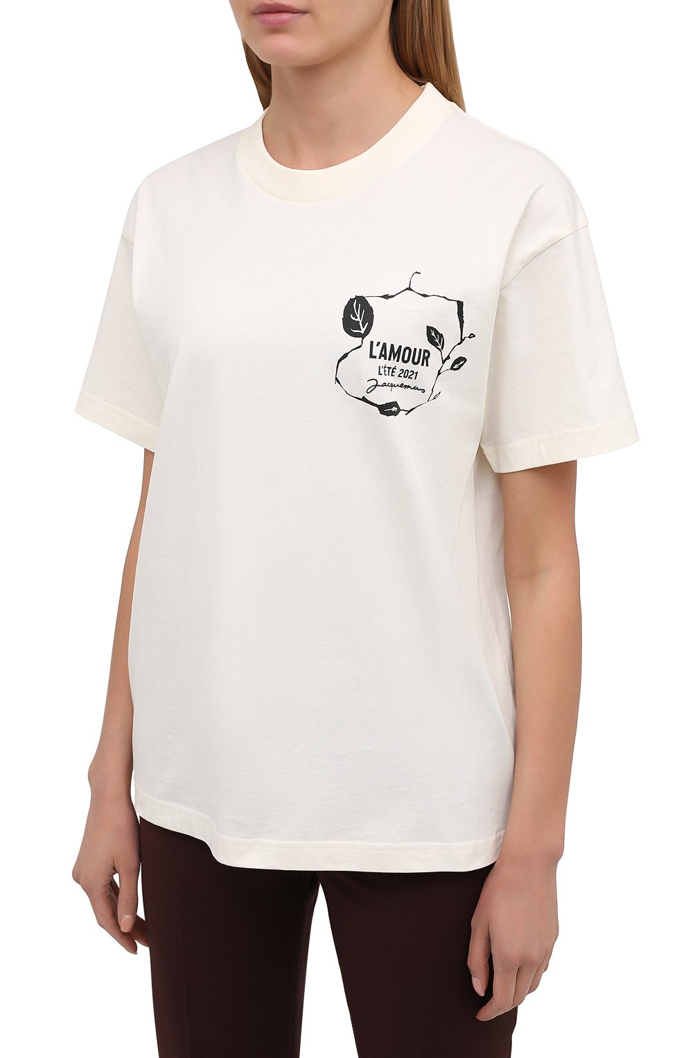 Хлопковая футболка JACQUEMUS, арт. 211JS15/22402G, фото 3