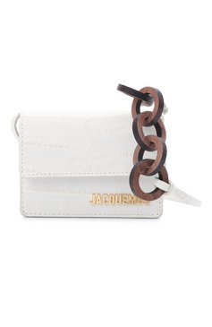 Женская сумка le riviera JACQUEMUS белого цвета, арт. 211SL03/311120 | Фото 5 (Материал: Натуральная кожа; Размер: mini; Ремень/цепочка: На ремешке; Сумки-технические: Сумки через плечо; Материал сплава: Проставлено; Драгоценные камни: Проставлено)