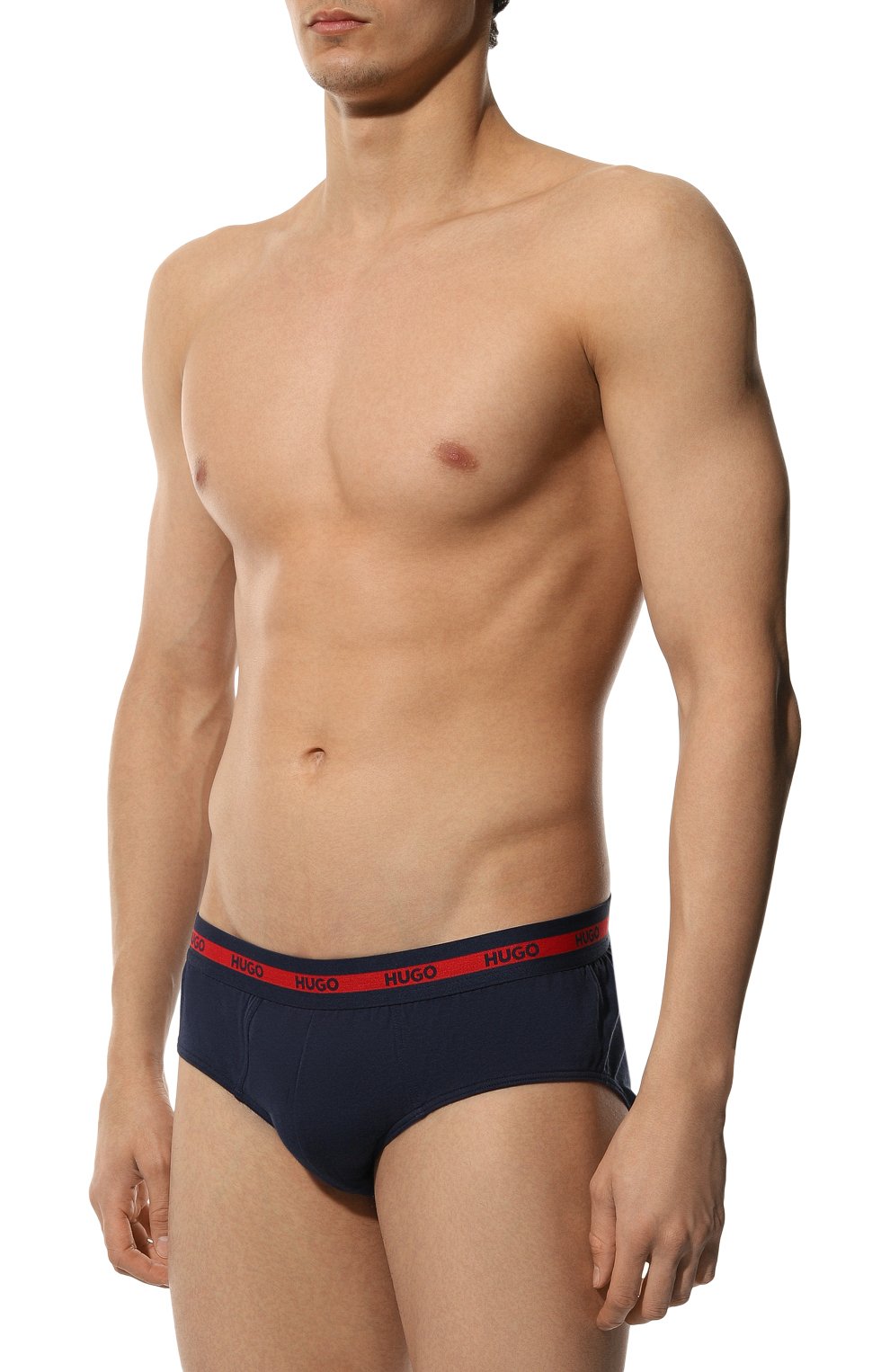 Комплект из трех брифов HUGO синего цвета по цене 6735 руб., арт. 50492378, фото 2 Комплект из трех брифов HUGO, арт. 50492378, фото 2