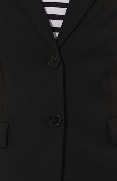 Шерстяной жакет BOSS черного цвета по цене 59850 руб., арт. 50490035, фото 5 Шерстяной жакет BOSS, арт. 50490035, фото 5