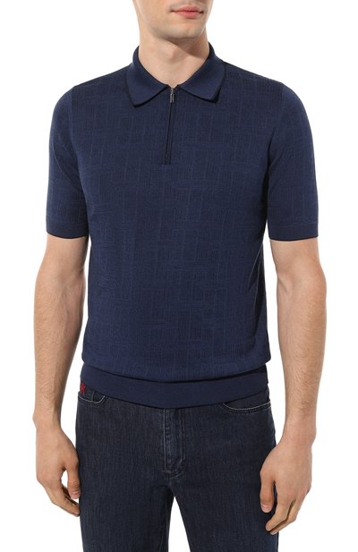 Поло из хлопка и шелка ZILLI, арт. MBZ-PZ112-REGI1/MC01, фото 3