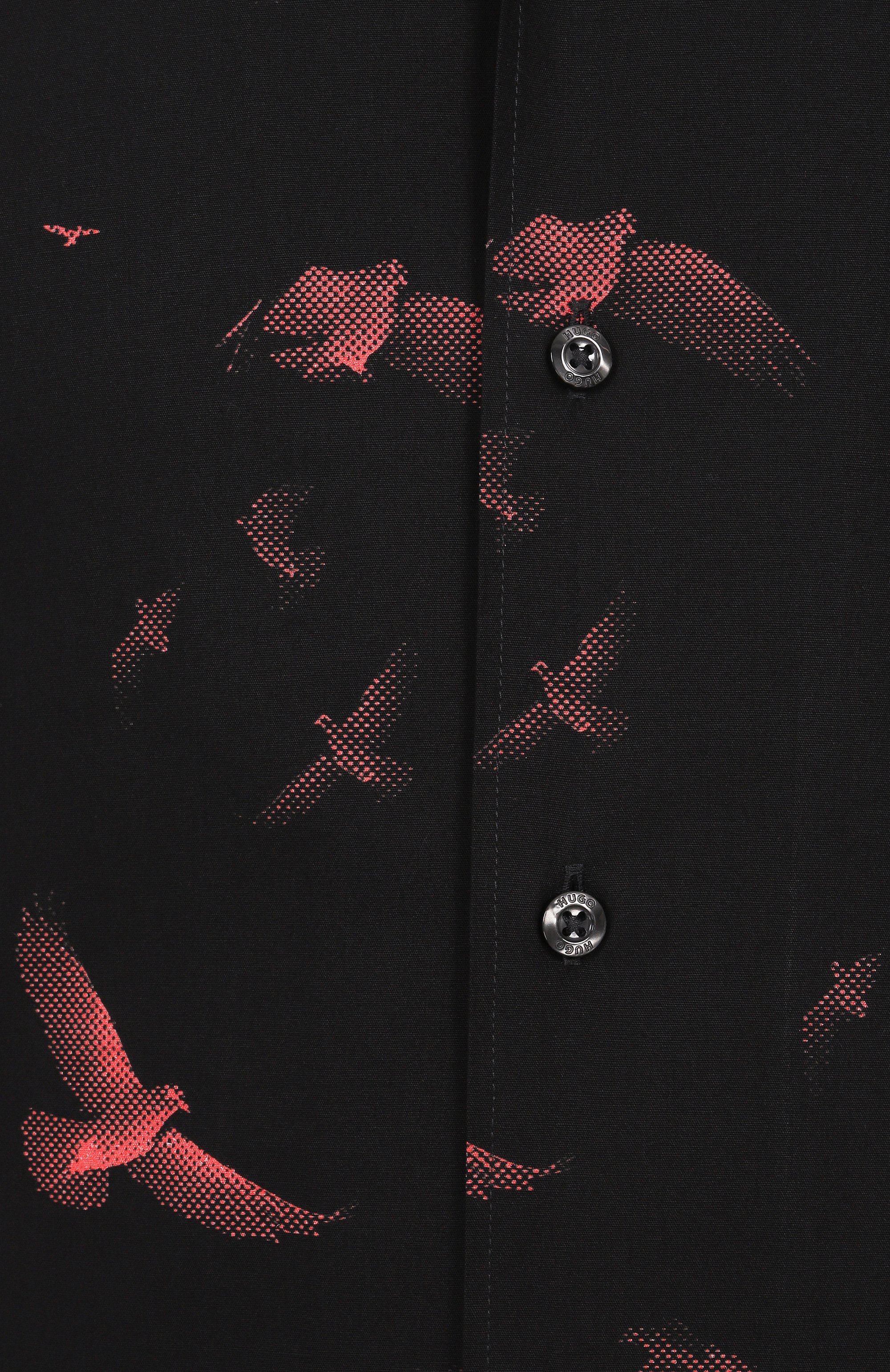 Хлопковая рубашка HUGO черного цвета по цене 12500 руб., арт. 50545328, фото 6 Хлопковая рубашка HUGO, арт. 50545328, фото 6