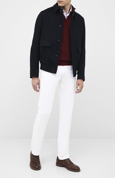 Бомбер из кашемира LORO PIANA темно-синего цвета по цене 594000 руб., арт. FAL2161, фото 2 Бомбер из кашемира LORO PIANA, арт. FAL2161, фото 2