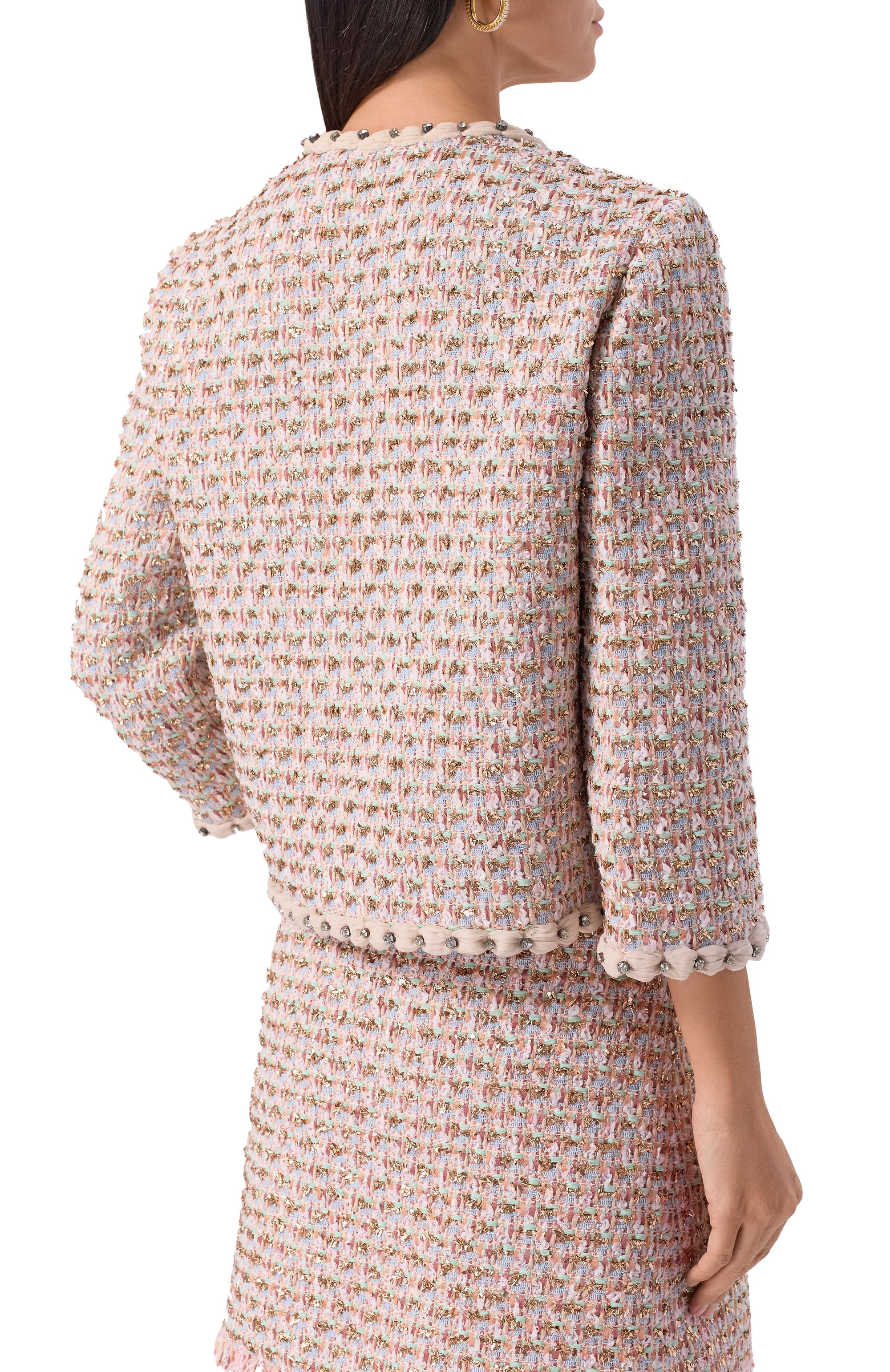 Твидовый жакет VALENTINO, арт. 7B3CE3YI/9E5, фото 4