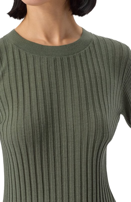 Пуловер из шерсти и шелка Windsor 52 DP515 10014631/30045032 Хаки  52 DP515 10014631/30045032 Фото 5