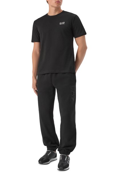 Хлопковая футболка EA7, арт. 8NPT25/PJVPZ, фото 2