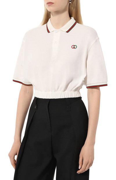 Хлопковое поло GUCCI, арт. 717419/XJEV0, фото 3