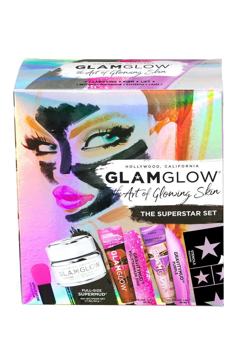 Набор supermud superstar set GLAMGLOW бесцветного цвета по цене 4130 руб., арт. 889809006921, фото 3 Набор supermud superstar set GLAMGLOW, арт. 889809006921, фото 3