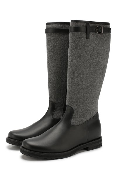 Сапоги с текстильной отделкой IL GUFO, арт. G501/VITELL0 NAPPAC0L0R/31-34