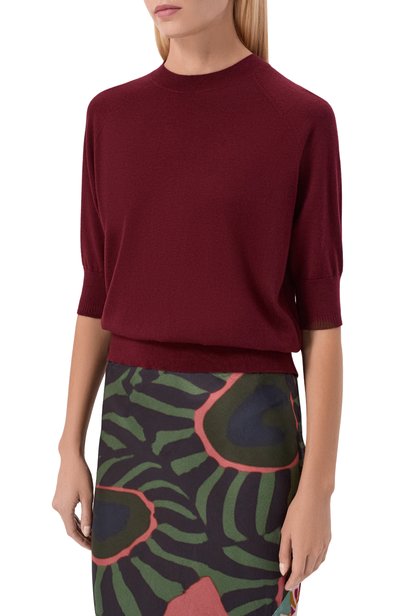 Шерстяной пуловер DRIES VAN NOTEN бордового цвета по цене 59950 руб., арт. 131204/4700, фото 3 Шерстяной пуловер DRIES VAN NOTEN, арт. 131204/4700, фото 3