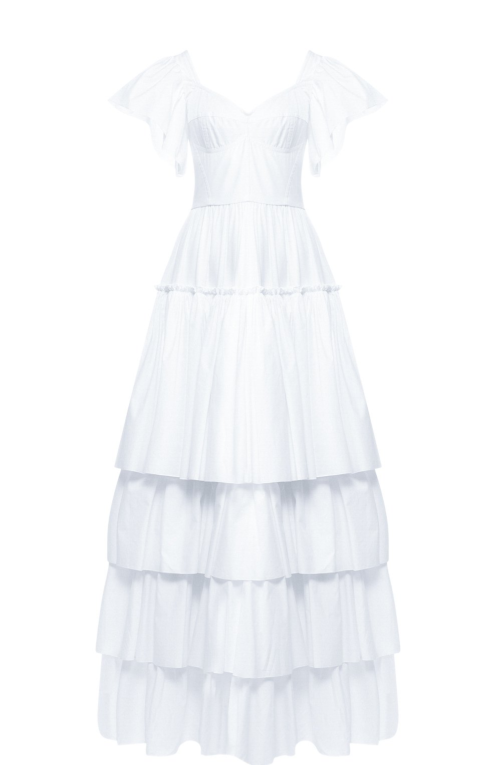 Хлопковое платье-макси с оборками DOLCE & GABBANA, арт. F6A70T/FU5GK, фото 1