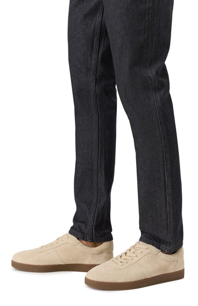 Замшевые кеды 12 STOREEZ бежевого цвета по цене 22000 руб., арт. 125544, фото 3 Замшевые кеды 12 STOREEZ, арт. 125544, фото 3